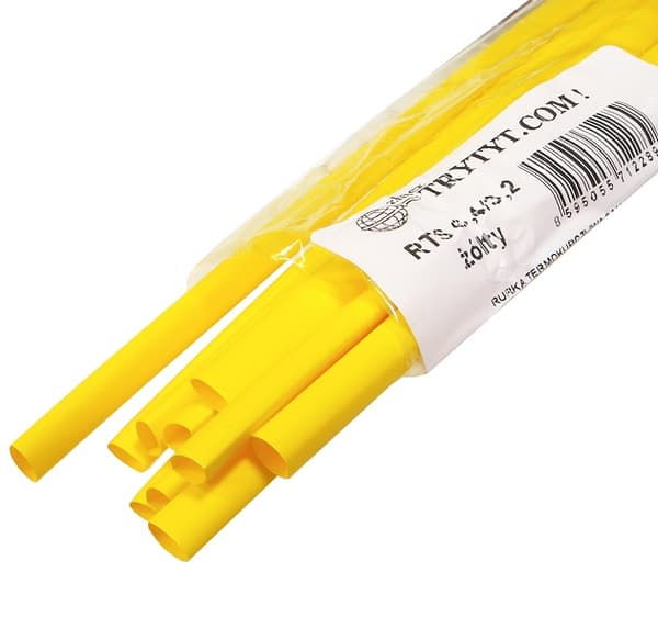 10x Krympeslange RTS 6.4/3.2 gul