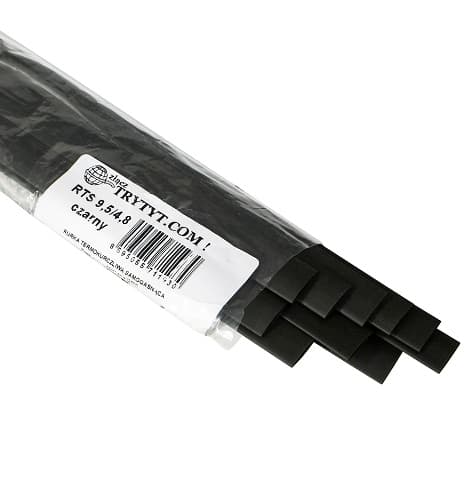 10x RTS 9.5/4.8 Krympeslange Sort