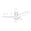 Pikkukuva 6 / 8: Kattotuuletin valolla EDM 33825 Kara 30 W 2190 Lm