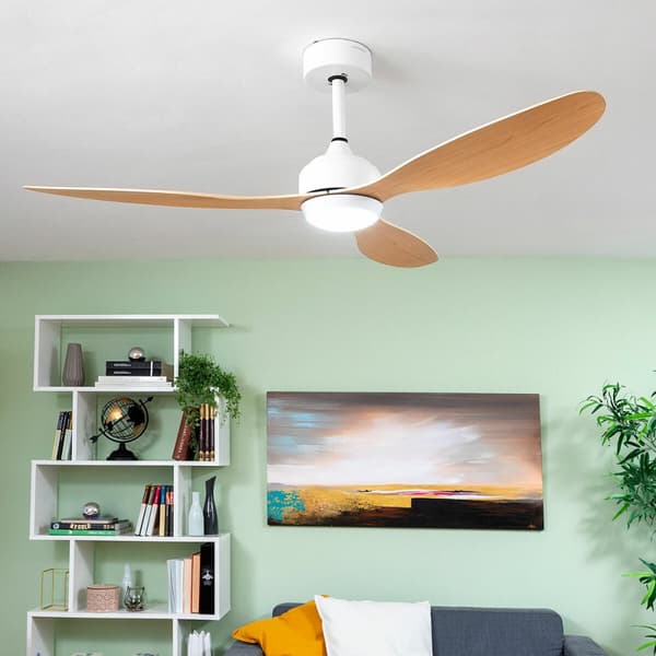 Kattotuuletin LED-valolla ja 3 ABS-siivillä Wuled InnovaGoods Puu 36 W 52" Ø132 cm