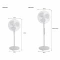 Pikkukuva 5 / 6: Vapaasti seisova tuuletin Oceanic 684161 Valkoinen 45 W