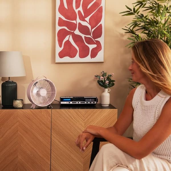 Bordvifte Cecotec EnergySilence 400 RetroDesk Rosa 25 W