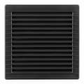 Miniatyrbilde 1 av 2: Ventilasjonsgitter EDM 87726 Antrasitt 17 x 17 x 1,15 cm Myggnett