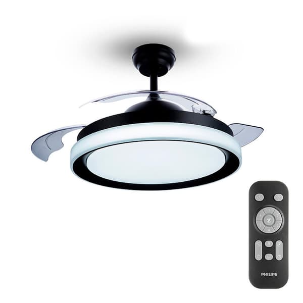 Takvifte med Lys Philips Atlas Svart 35 W 28 W 4500 Lm (2700 K)