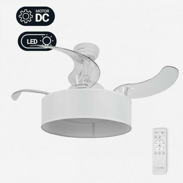Takfläkt Universal Blue JALOQUE WFW Ø 104 cm Vit 65 W