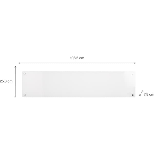 Mill Listovn Glass 850W gen.3 WiFi