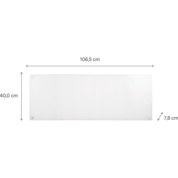 Mill Panelovn Glass 1300W gen.3 WiFi