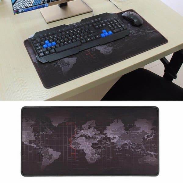 Musmatta Stor - Gaming - 60x30cm - Världskarta