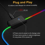Gaming Musmatta med LED-ljus - 80x30cm - RGB