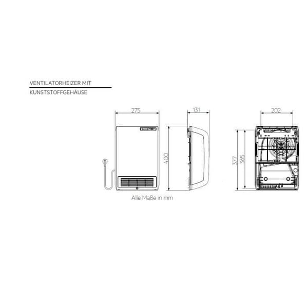 Tillsatsvärme - AEG - 238296 - El - Vit - Elinstallation