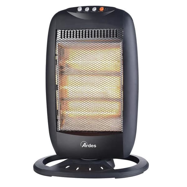 Elvärme - Ardes - 1200 W - Svart - Vertikal - Strålande Svart