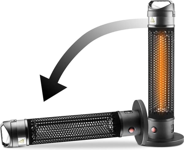 NEO TOOLS 90-035 sähkölämmitin Infrapuna Sisä- ja ulkokäyttöön 1000 W Musta