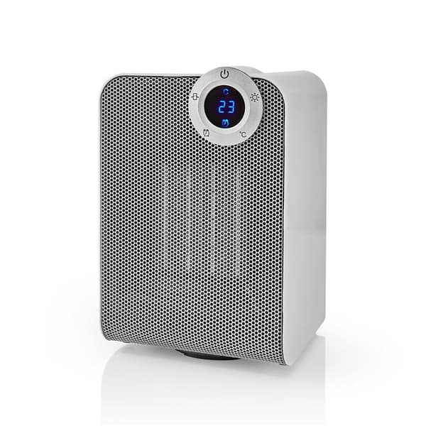 Nedis SmartLife keraaminen PTC-tuuletinlämmitin | Wi-Fi | 1800 W | 3 Lämpöasetusta | Oskillaatio | Näyttö | 15 - 35 °C | Android™ / IOS | Valkoinen
