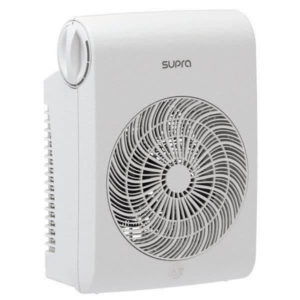 SUPRA - Blåsande - 2500W - Vit - 2 hastigheter - Termostat - Sommarfläkt Vit