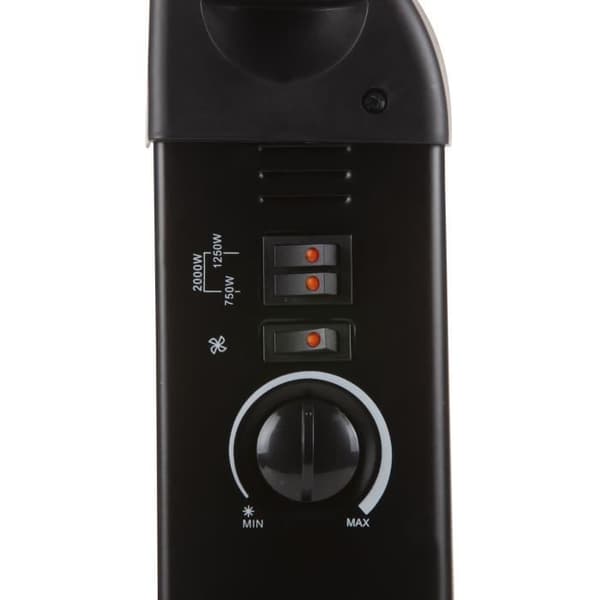 Turbovärmekonvektor - 2000 W - DOMO - DO7350CH - 52,5 x 38,8 x 19,5 cm - Svart