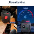 Miniatyrbillede 7 af 11: 5KW-8KW justerbar parkeringsvarmer, bærbar trolley dieselvarmer bluetooth luftvarmer med LCD-skærm og fjernbetjening