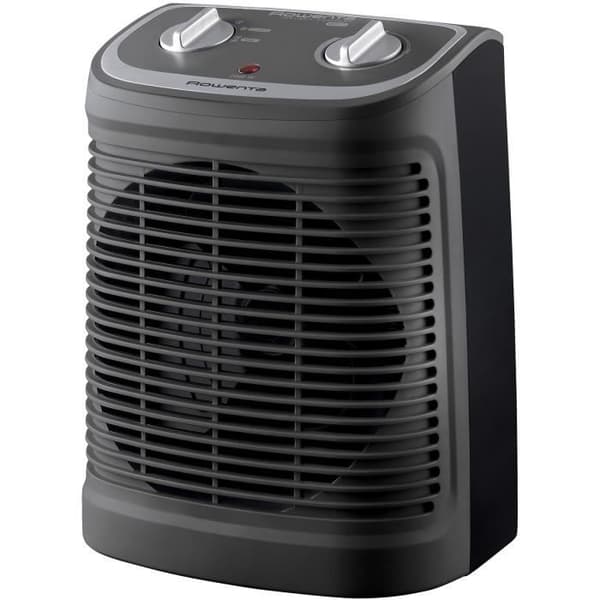 ROWENTA Instant Comfort Compact, Fläktvärmare, Extravärmare, Tyst, Kompakt, Enkel förvaring SO2330F2 Grå, Svart