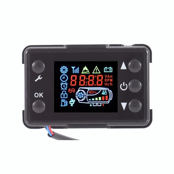 12V/24V 5KW dieselluftvärmare med LCD-display och fjärrkontroll, snabb uppvärmning, lågt ljud, lätt att använda