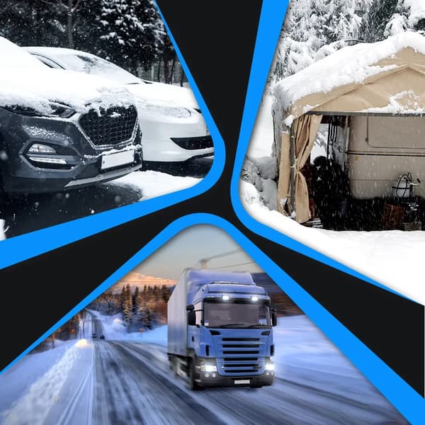 12V/24V/220V 5KW bärbar dieselluftvärmare med Bluetooth kontrollpanel och tillbehör