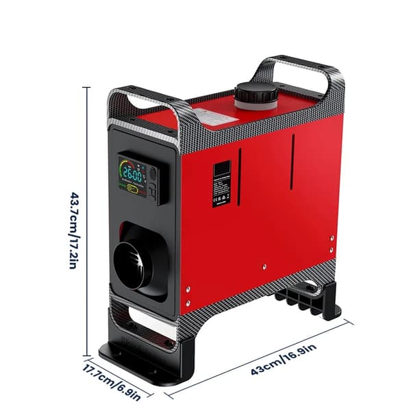 12V/24V universell 5-8KW integrerad dieselparkeringsvärmare, låga utsläpp, låg bränsleförbrukning, lätt att installera