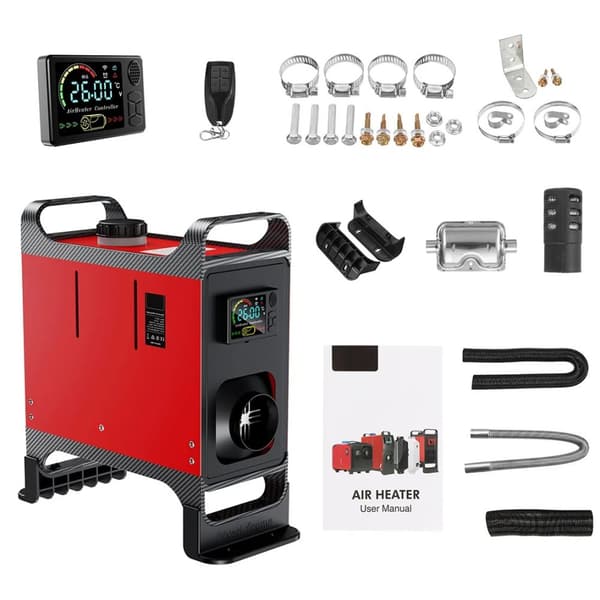12V/24V universell 5-8KW integrerad dieselparkeringsvärmare, låga utsläpp, låg bränsleförbrukning, lätt att installera