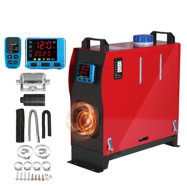 12V 5KW dieselluftvärmare med LCD-display och fjärrkontroll, kompakt struktur