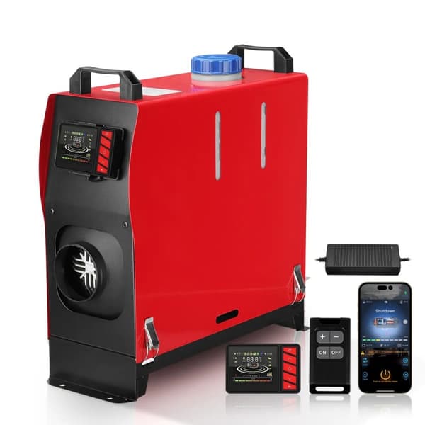 12V/24V/220V 5KW dieselluftvärmare med Bluetooth APP-kontroll, tidtagningsfunktion, energisnål, säker, lättmanövrerad