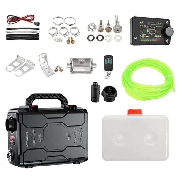 Bluetooth-styrd 12V 5KW dieselluftvärmare, energibesparande och miljövänlig, automatisk styrteknik, låg ljudnivå, lätt att installera