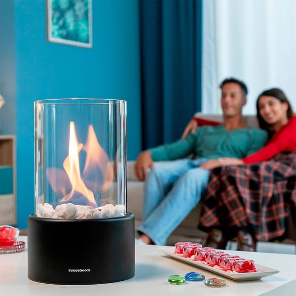 Innovagoods Bioethanol Bordpejs Heatfir Transparent
