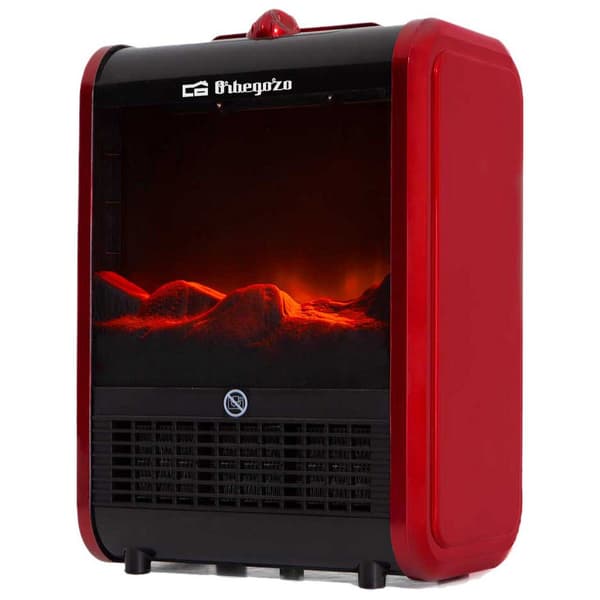 Orbegozo Elektrisk Skorsten 1500w Rød,Sort One Size / EU Plug
