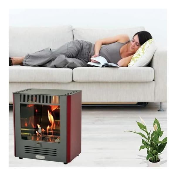 Organisk Mini Ruby Stove 2300W Bordeaux Tecno Air System