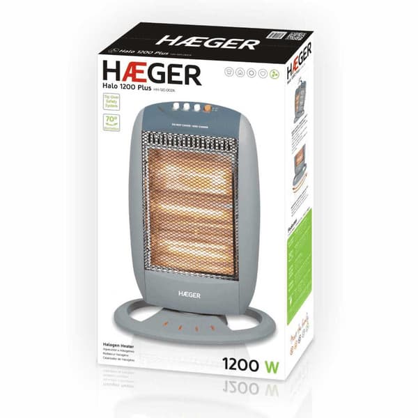 Haeger Lämmitin Hh-120.002a 1200w Hopeinen One Size / EU Plug