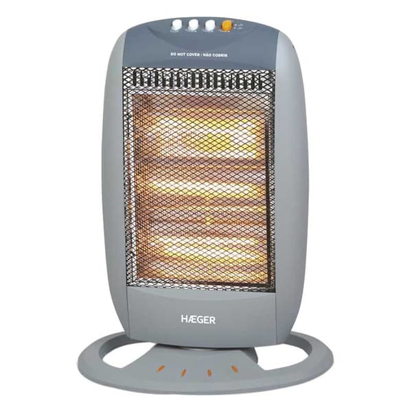 Haeger Lämmitin Hh-120.002a 1200w Hopeinen One Size / EU Plug Harmaa