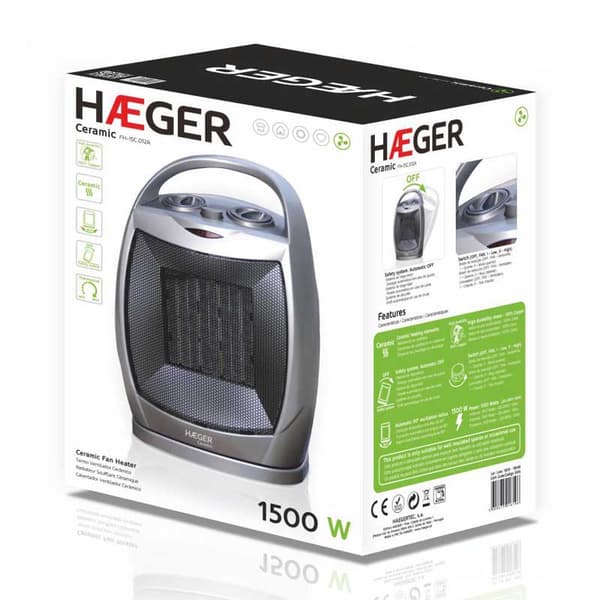 Haeger Keramisk Varmelegeme Fh-15c.012a 1500w Søvfarvet One Size / EU Plug