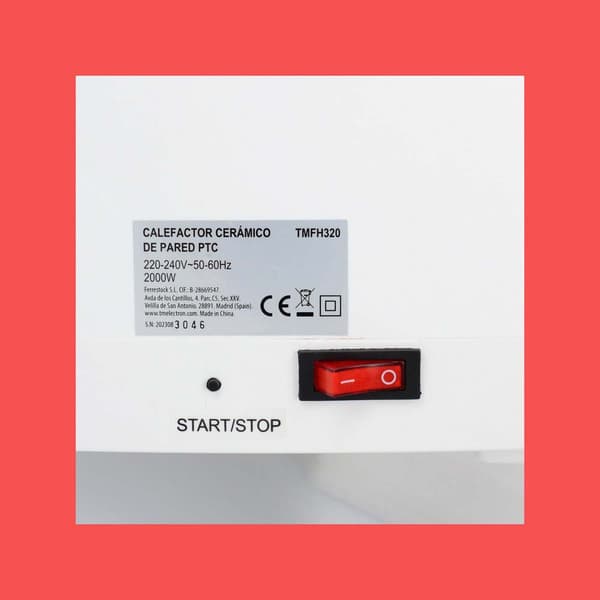 Tm Electron Split Keramisk Varmelegeme Med Fjernbetjening Tmfh320