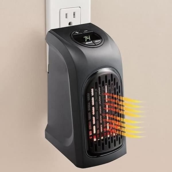 Extra elektrisk kylare - Mobil elektrisk kylare - FLÄKT - Mini 400 W Bärbar varmluftskylare, AC 220-240 V T0779