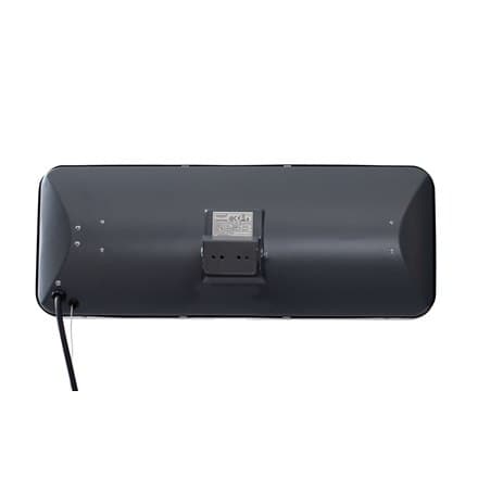 SUNRED | Lämmitin | LUG-2000W, Lugo Quartz Wall | Infrapuna | 2000 W | Tehotasojen lukumäärä | Soveltuu enintään m²:n huoneisiin | Harmaa
