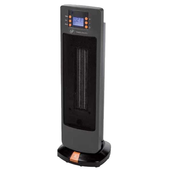 S&p Tower 2000 Lämmitin Harmaa One Size / EU Plug musta