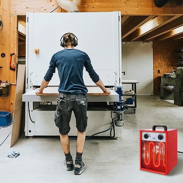 LARS360 5KW Elektrisk värmefläkt med fläkt och termostat 3 värmenivåer