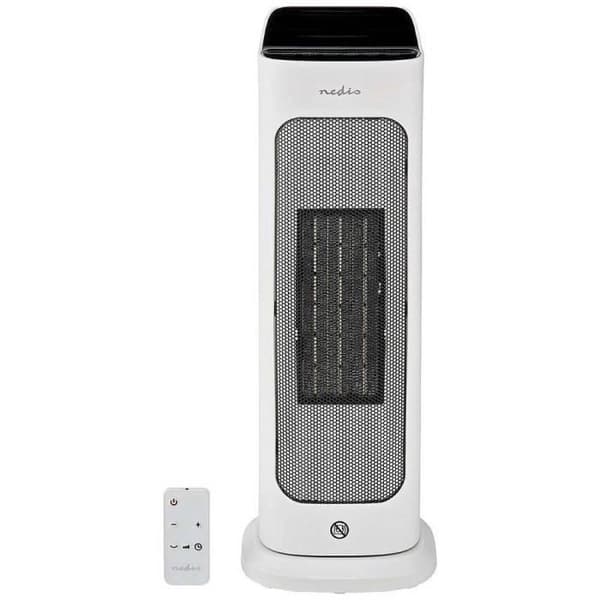 Nedis HTFA20WT keramisk värmefläkt 20 m² vit, grå