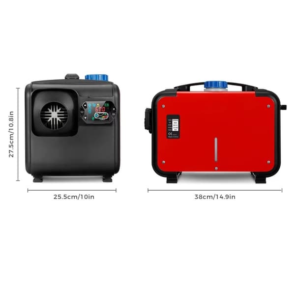8KW 12V dieselluftvärmare med LCD-brytare och fjärrkontroll, integrerad bilparkeringsvärmare