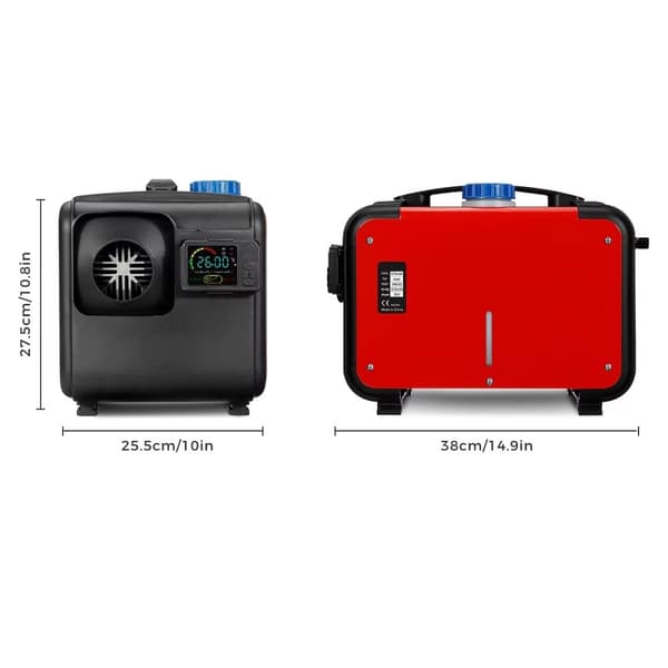 12V/24V/230V 5KW bärbar integrerad dieselluftvärmare med Bluetooth APP-kontroll, energibesparande, säker och enkel att använda