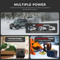Miniatyrbild 3 av 7: 8KW 12V/24V bärbar dieselluftvärmare med Bluetooth APP-kontroll, ultratyst, intelligent bränslebesparing, flera skydd