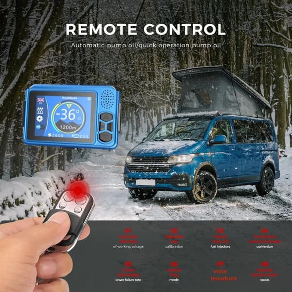 8KW 12V integrerad dieselluftvärmare för bil/trailer/lastbil , universell bilparkeringsvärmare, låg energiförbrukning