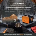 Miniatyrbild 5 av 8: 8KW 12V/24V/100-240V dieselluftvärmare med Bluetooth APP-kontroll, integrerad parkeringsvärmare, snabb uppvärmning
