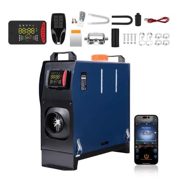 8KW 12V&24V integrerad diesel rumsvärmare med Bluetooth APP kontroll, bilvärmare, diesel parkeringsvärmare, enkel installation
