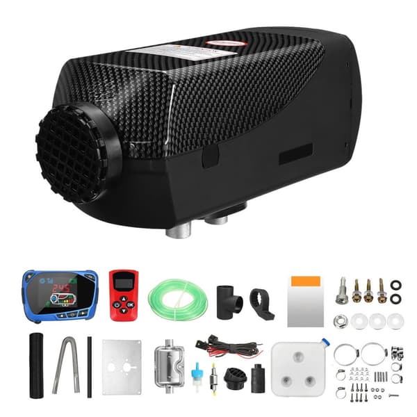 2KW 12V effektiv diesel rumsvärmare med LCD panel och fjärrkontroll, bilvärmare, diesel parkeringsvärmare, enkel installation