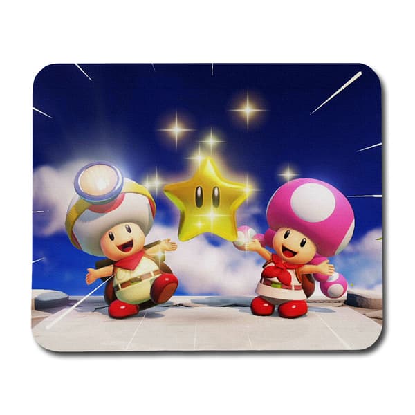 Mario Toad Toadette Star Musemåtte