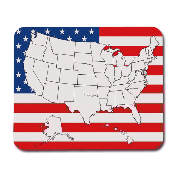 USA:s Flagga & Karta Musemåtte