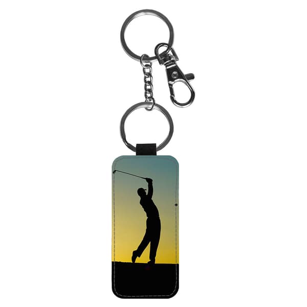 Golf Player Nøglering,Golf Silhouette Nøglering